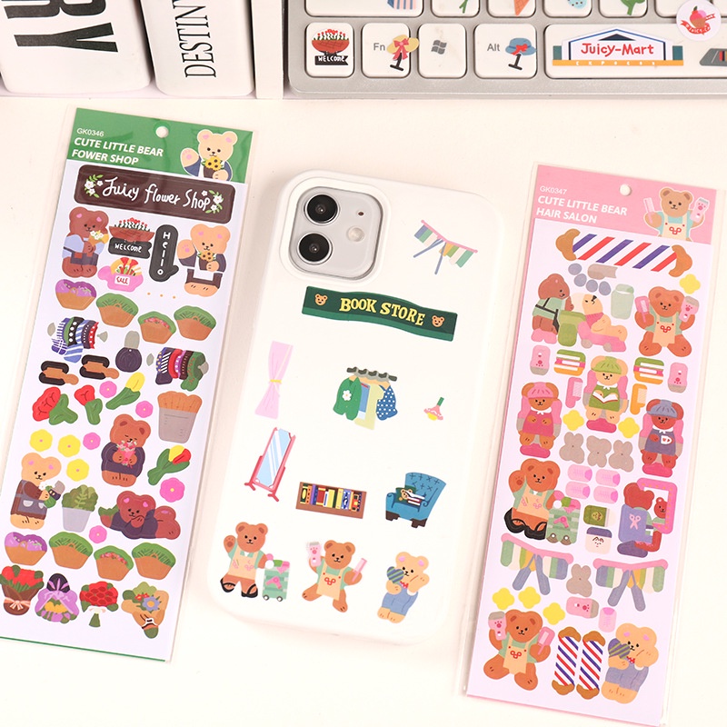 Hình Dán Gấu Nhỏ Cuộc Sống Dễ Thương Cuckoo GK0343