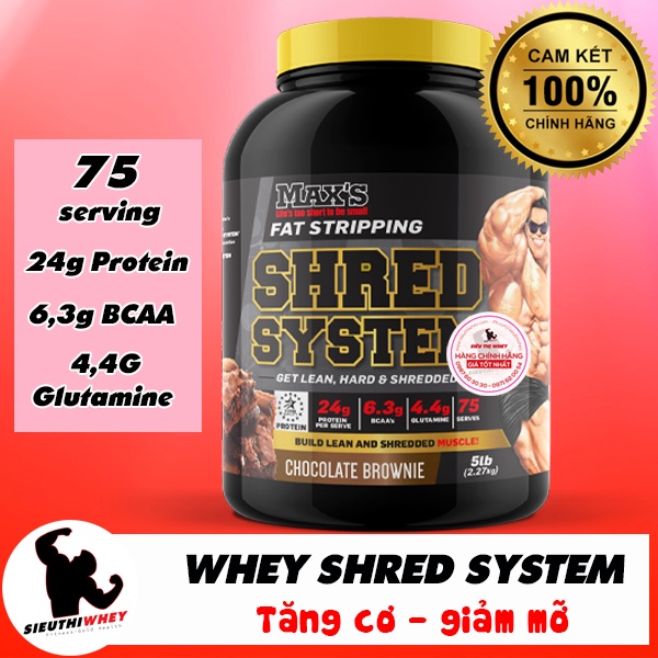 SỮA TĂNG CƠ GIẢM MỠ SHRED SYSTEM 5LBS