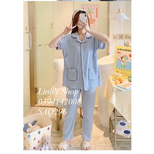 Bộ Mặc Bầu Sau Sinh Ở Cữ CÓ KHÓA Cho Bé Bú-SAQ186