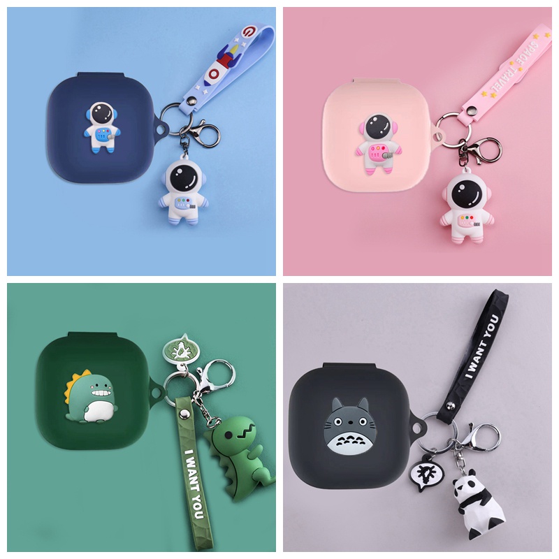 Vỏ Bảo Vệ Hộp Sạc Tai Nghe Bluetooth Baseus WM01 / WM02 / WM01 plus Bằng Silicon Họa Tiết Hoạt Hình Dễ Thương