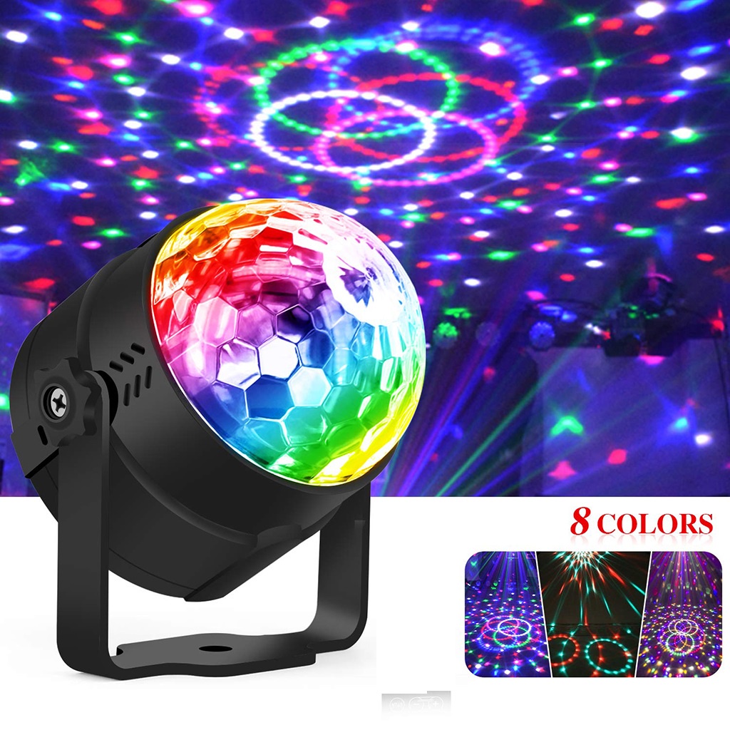 Đèn Led xoay 360 độ, trang trí 7 màu, cảm ứng theo nhạc vũ trường, bar, sân khấu dành cho dân bay khogiasi.247