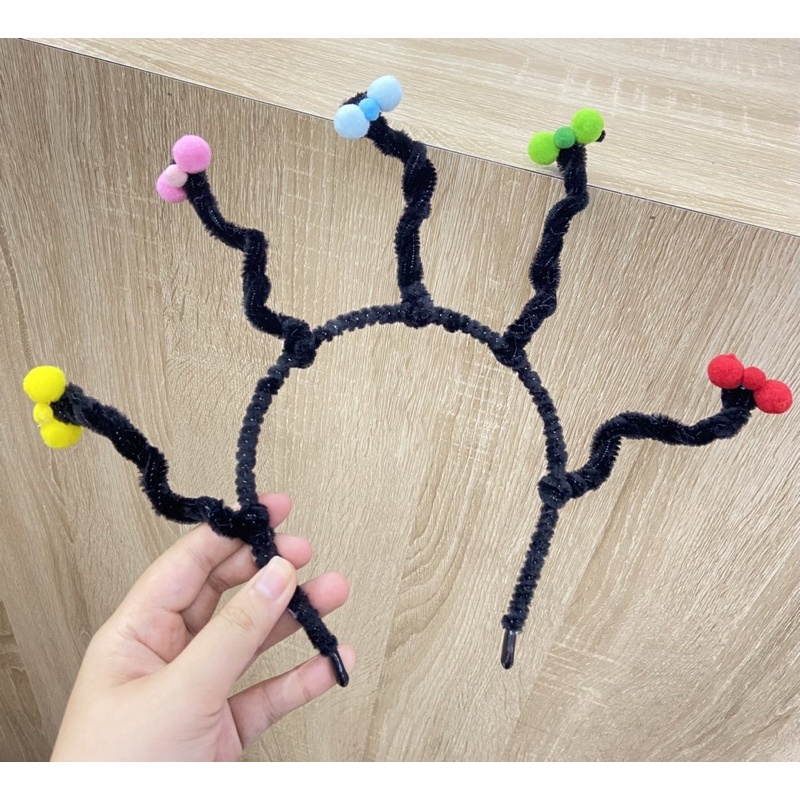 Bờm, Cài tóc lò xo hình Mona Happy Birthday, Halloween vui nhộn đáng yêu