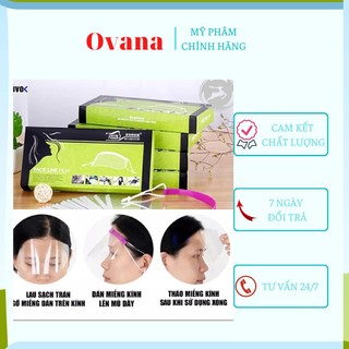 Miếng dán trán che mặt Hộp gồm 50 miếng Sử dụng khi sấy ,xịt gôm, làm hoá chất ...