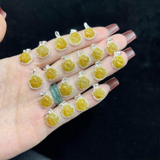 Mặt hồ ly tóc vàng bạc ta size nhí treo vòng