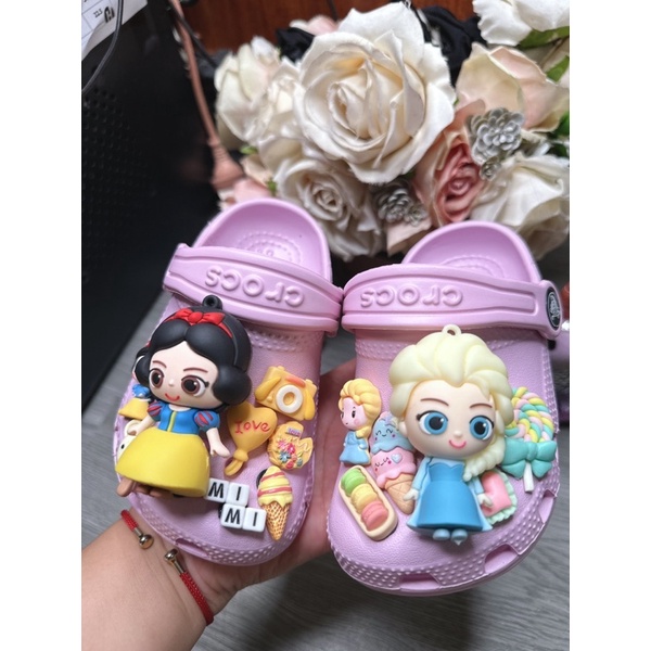 Dép có sẵn Công chúa,Elsa,pony,e bé túi trắng