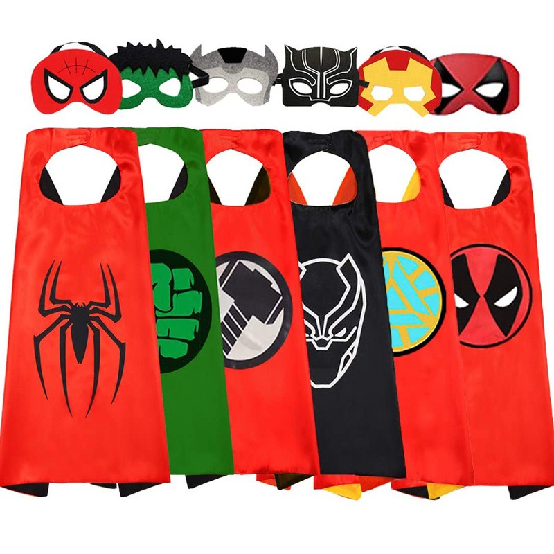 Bộ áo choàng + mặt nạ hóa trang nhân vật THOR THANOS siêu nhân cho bé trai và bé gái