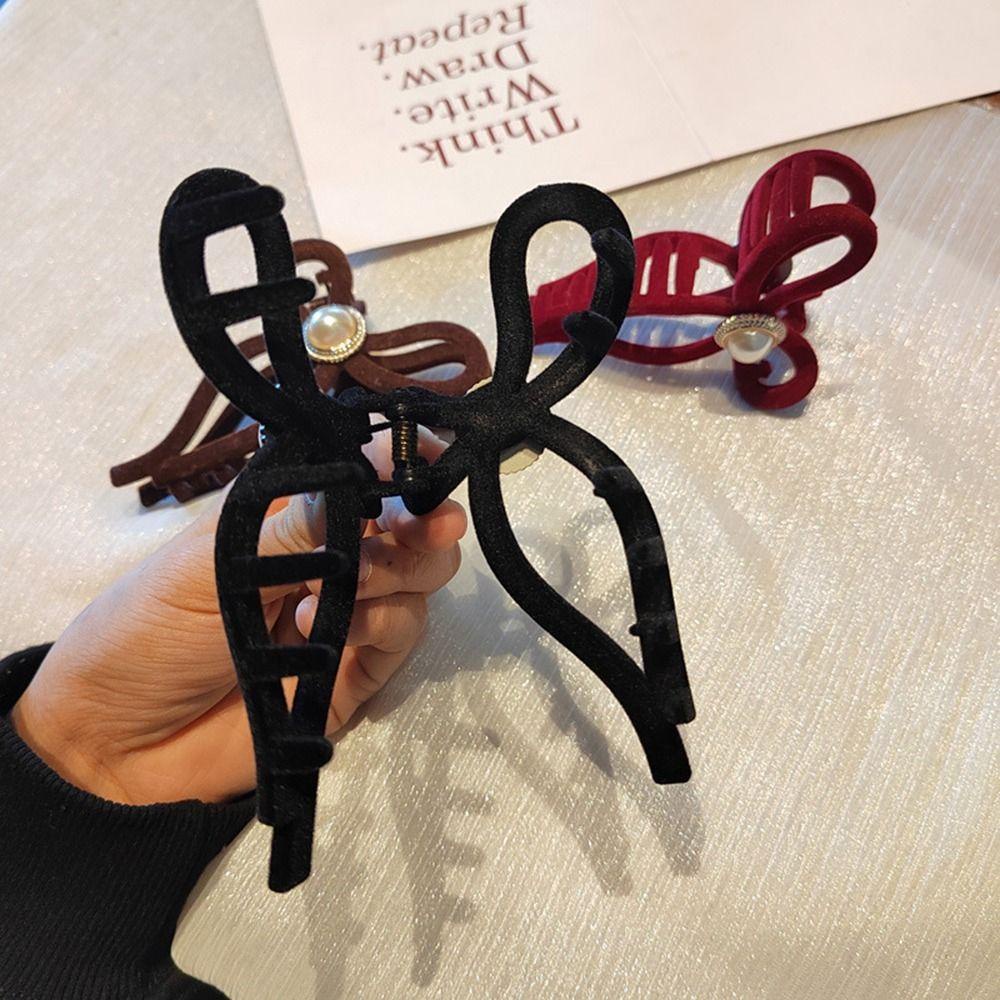 Kẹp Tóc Hình Nơ Lấp Lánh Phong Cách Hàn Quốc Cho Nữ