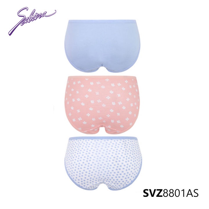 Set 3 Quần Lót Lưng Ngắn Họa Tiết Panty Zone By Sabina SVZ8801