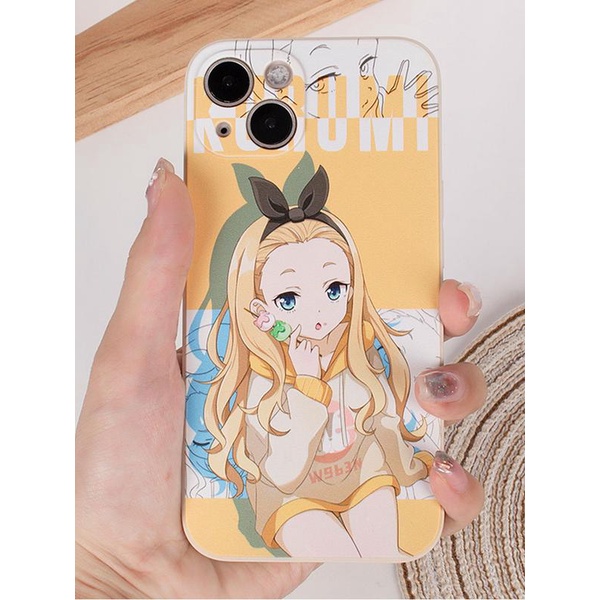 Ốp điện thoại iphone Kurumi lycoris recoil ốp vuông chống sốc 6/6splus/7/7plus/8/8plus/x/xr/xs/11/12/13/14/pro/max/pl