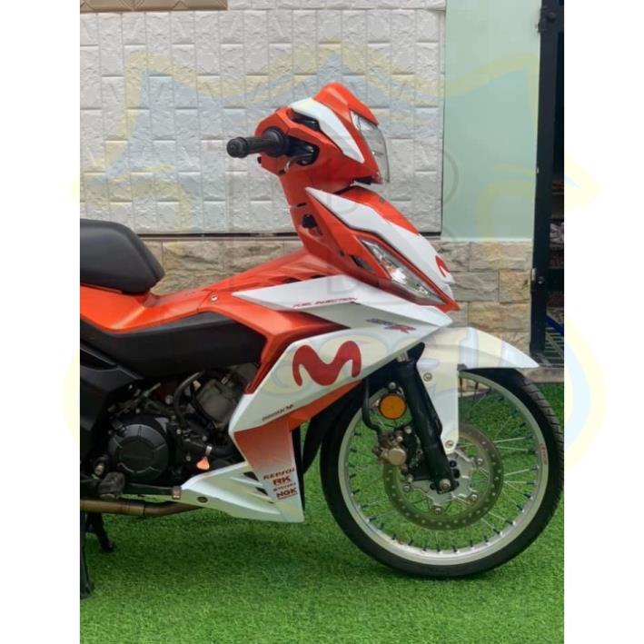 DECAL PVC 5 LỚP CHẤT LƯỢNG CAO Tem rời winner MOVISTAR trắng cam