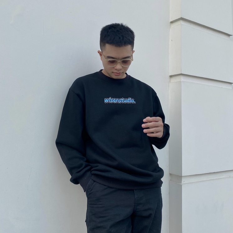 Áo sweater WISEN LAYER áo nỉ dài tay unisex form rộng