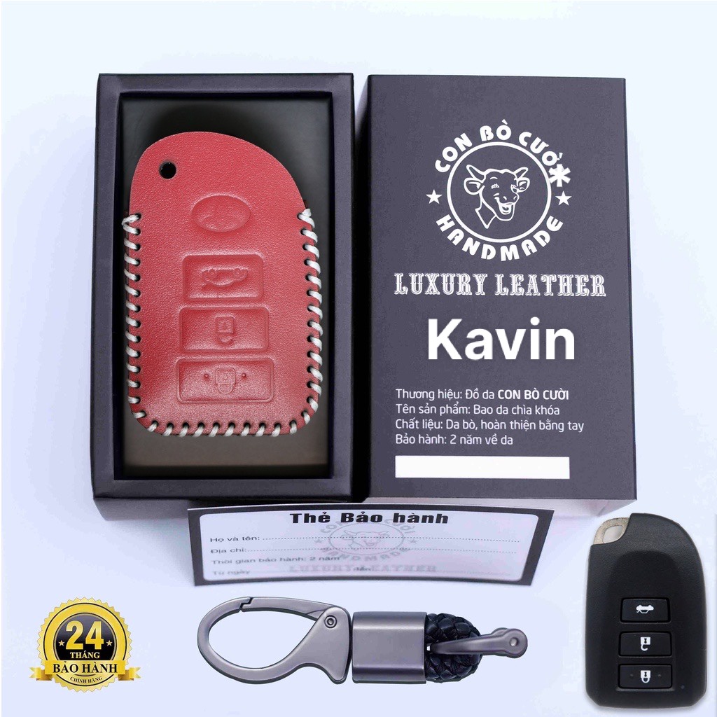 Bao Da Chìa Khóa ÔTô Toyota Vios G . Bảo Hành 24 Tháng, Khắc Tên & SĐT Theo Yêu Cầu.