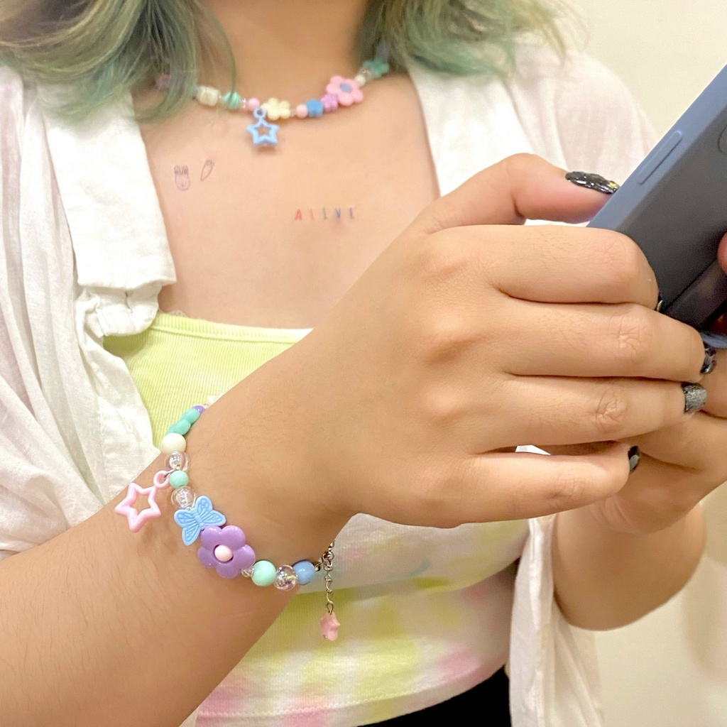 ☆ Vòng cổ vòng tay ngôi sao ngân hà ☆ Dây chuyền Ciwu ✿