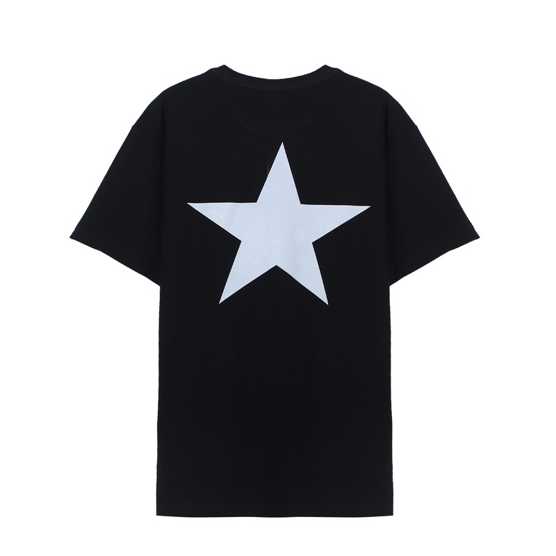 Áo Thun Ngắn Tay In logo Ngôi Sao Năm Cánh Đơn Giản Thời Trang