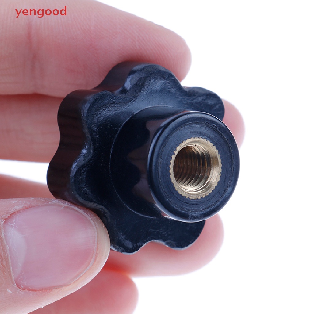 Dpfksp Nhựa M4 / M5 / M6 / M8 nữ sợi bảy ngôi sao đầu kẹp đai ốc núm
