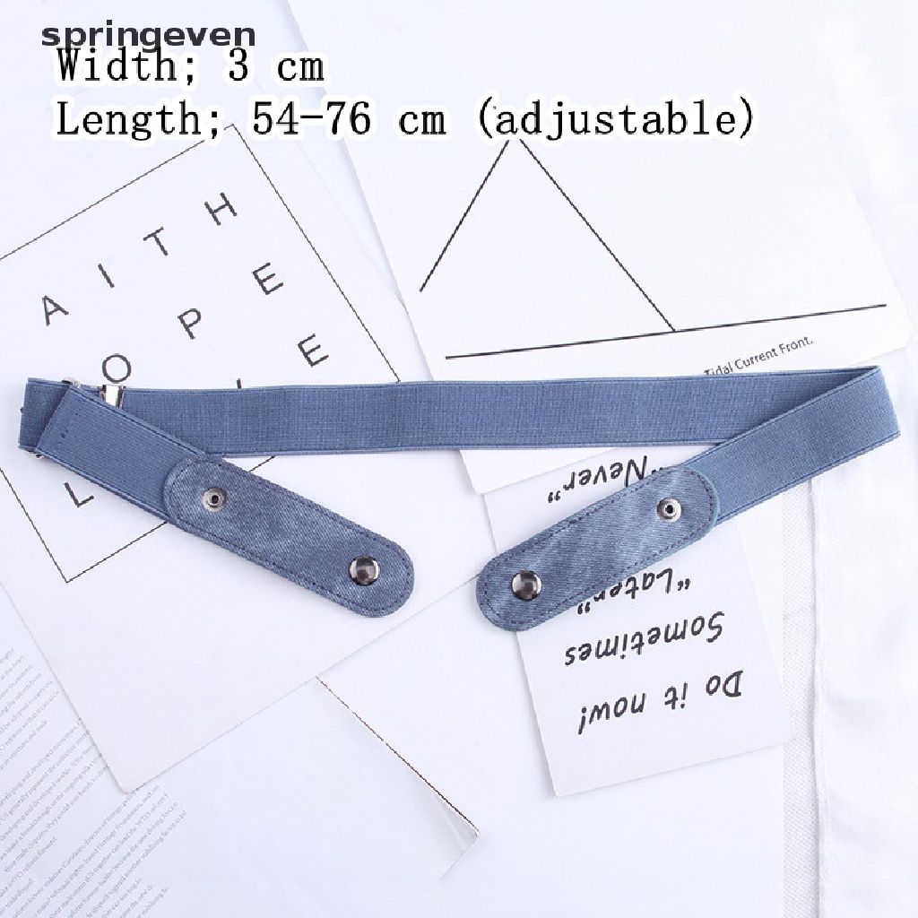 Thắt Lưng Co Giãn Không Khóa Cài Dễ Khóa Thời Trang Mùa Xuân Mới Cho Nam Và Nữ