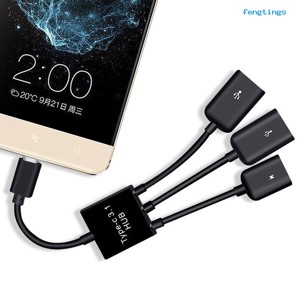 Dây Cáp Chuyển Đổi Từ Cổng Type-C Sang USB Bằng PVC Chuyên Dụng Cho Điện Thoại