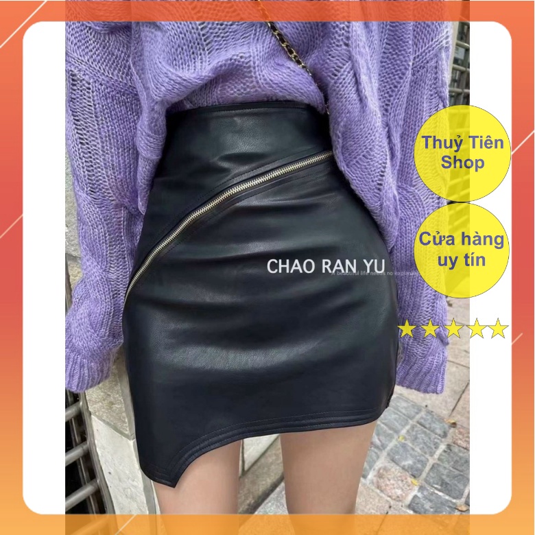 Chân váy da ôm có khóa Mã 616