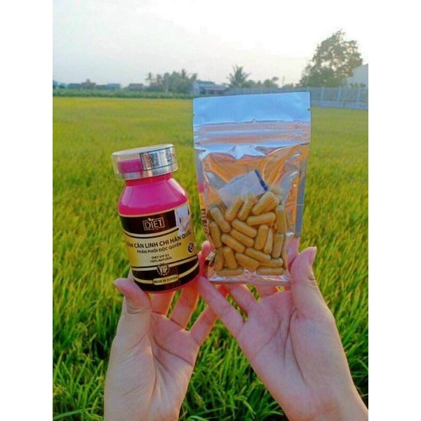 Combo Giảm cân cấp tốc - 30 viên Linh chi Hàn quốc  và 30v detox