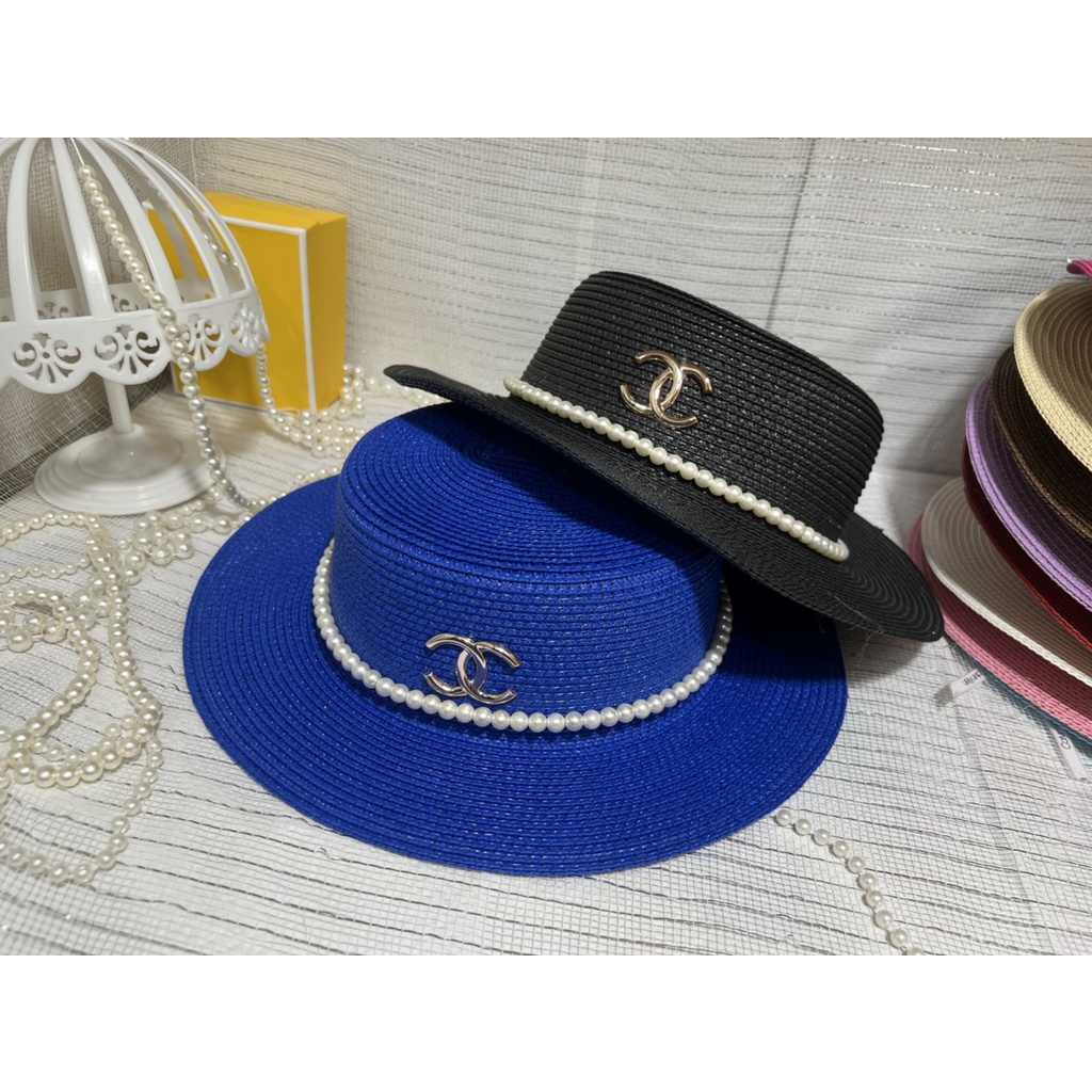 ( Giá Sỉ)  Mũ cói đi biển vành nhỏ đai Ngọc xinh xắn