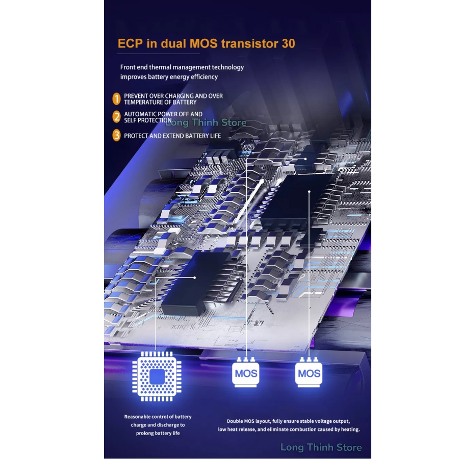 BH 6 Tháng - Pin thay thế máy hút bụi DYSON V7 SV11 chất lượng cao