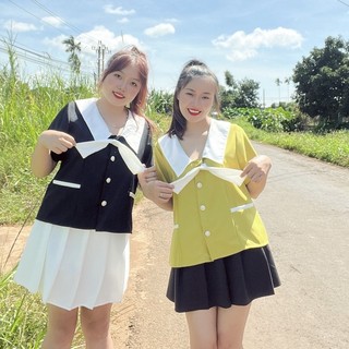 Áo sơ mi nữ bigsize tay ngắn gắn nơ chất vải cotton lạnh mềm mịn mát,áo sơ mi kiểu nữ size lớn sm7