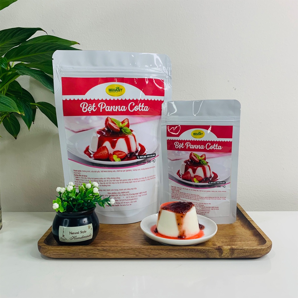 Bột làm bánh panna cotta bánh tráng miệng dễ làm siêu ngon tại nhà - MINASY