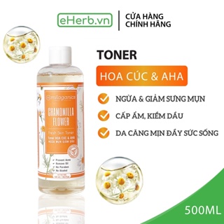 Toner hoa cúc & AHA ngừa mụn, kiềm dầu