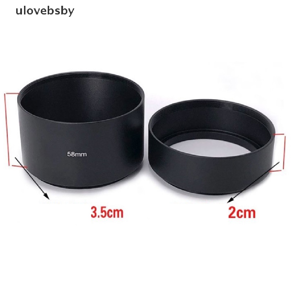 Ống kính kim loại dài ulovebsby 1pc hood cho canon nikon sony cho ống kính máy ảnh olympus pentax vn