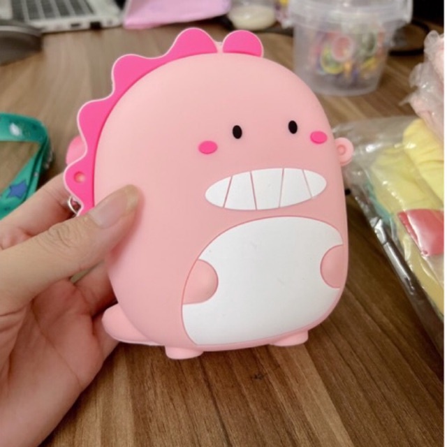 Túi Đeo Chéo Cho Bé WOWKIDS Khủng Long, Túi Silicon Khủng Long Dễ Thương Cho Bé Gái Bé Trai