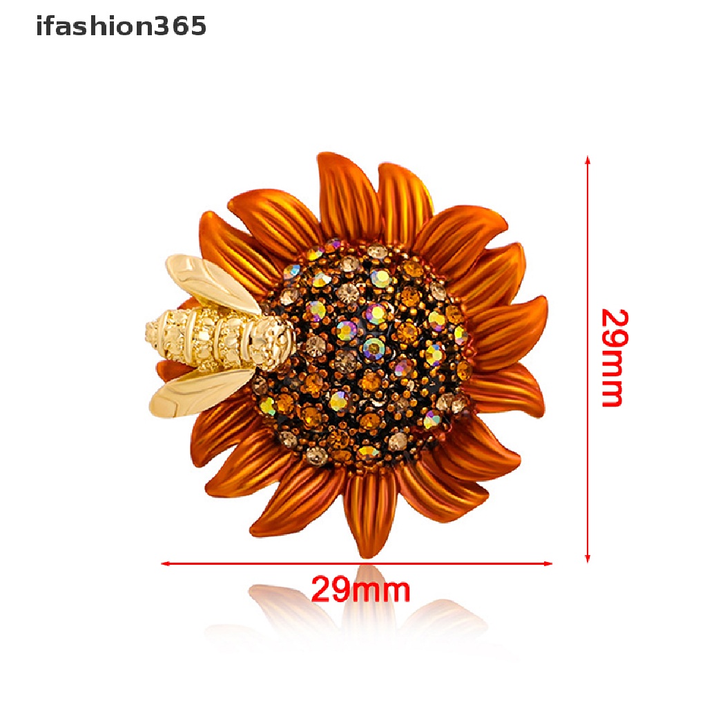 Ghim Cài Áo Hình Hoa Hướng Dương Đính Đá Thời Trang Cho Nam Và Nữ ifashion365