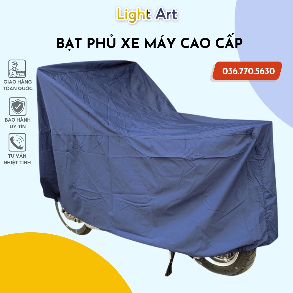 Bạt Phủ Xe Máy, Bạt Chùm Xe Máy Chống Mưa, Tránh Nắng Cao Cấp Cách Nhiệt, Bảo Vệ Xe An Toàn