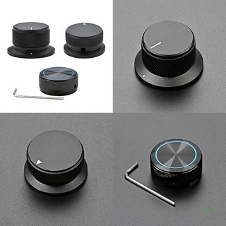 Núm vặn chiết áp bằng nhôm màu đen 6mm 3 loại tùy chọn