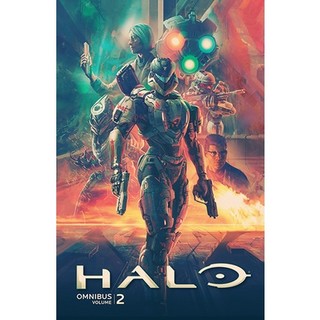 Poster game Halo phong cách retro