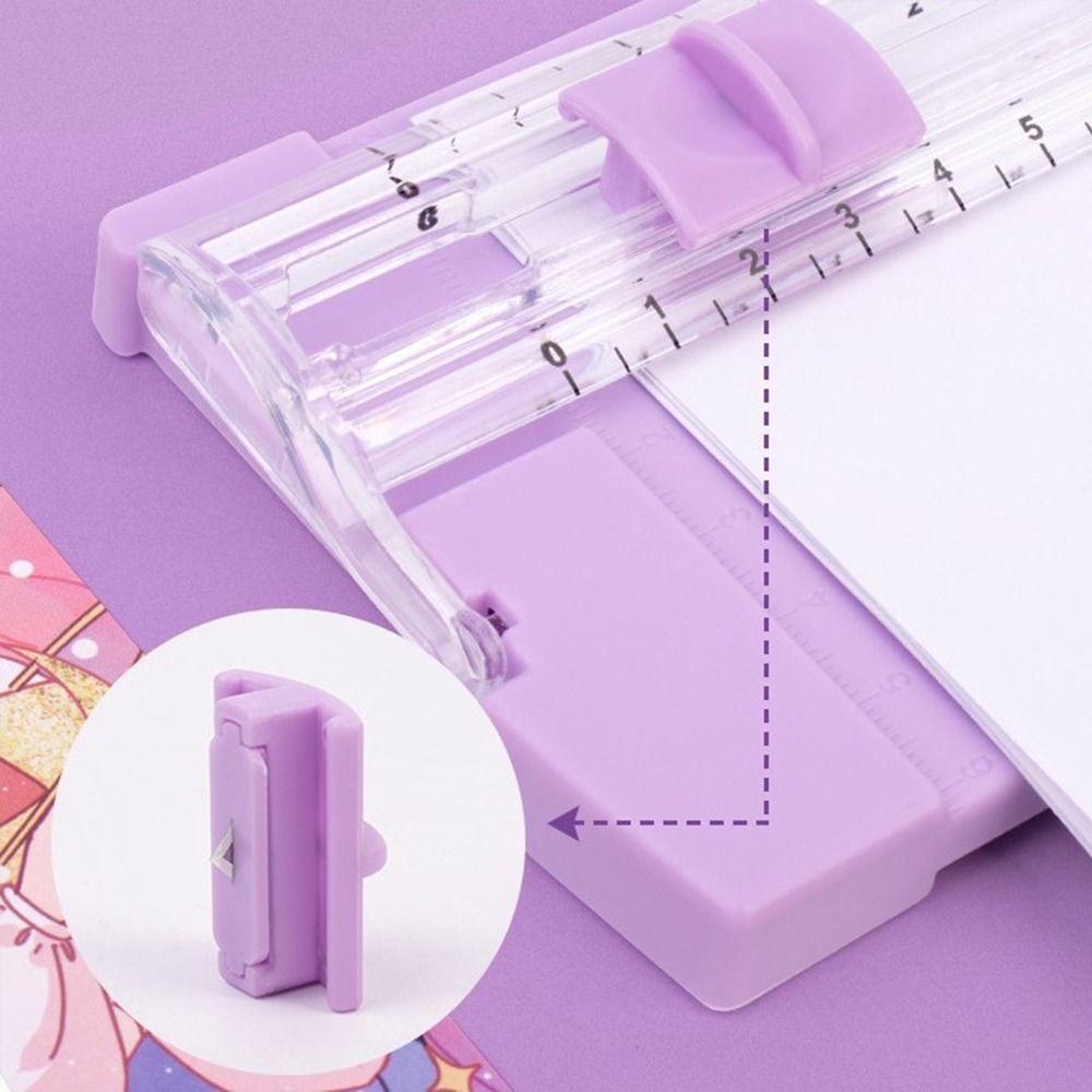 Dụng Cụ Cắt Giấy Với Thước Đo Chính Xác Họa Tiết Hoạt Hình Dễ Thương DIY