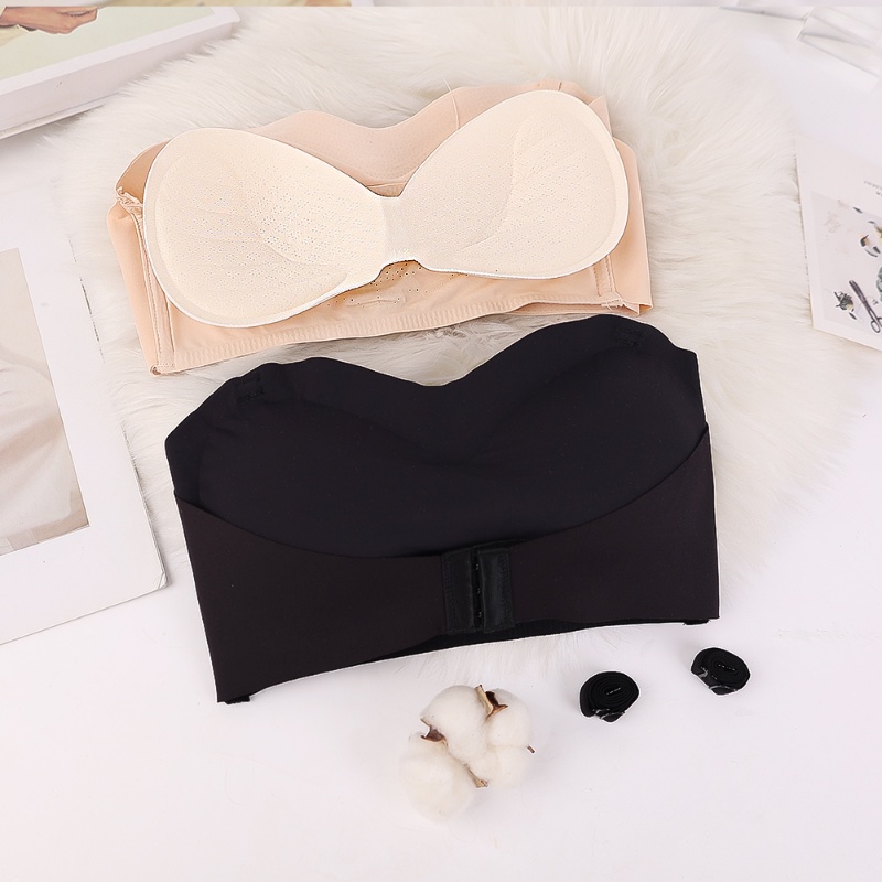 Áo Ngực Lụa Mềm Co Giãn Tốt Chống Trượt Có Dây Đeo Vai Tháo Rời Được Dành Cho Nữ