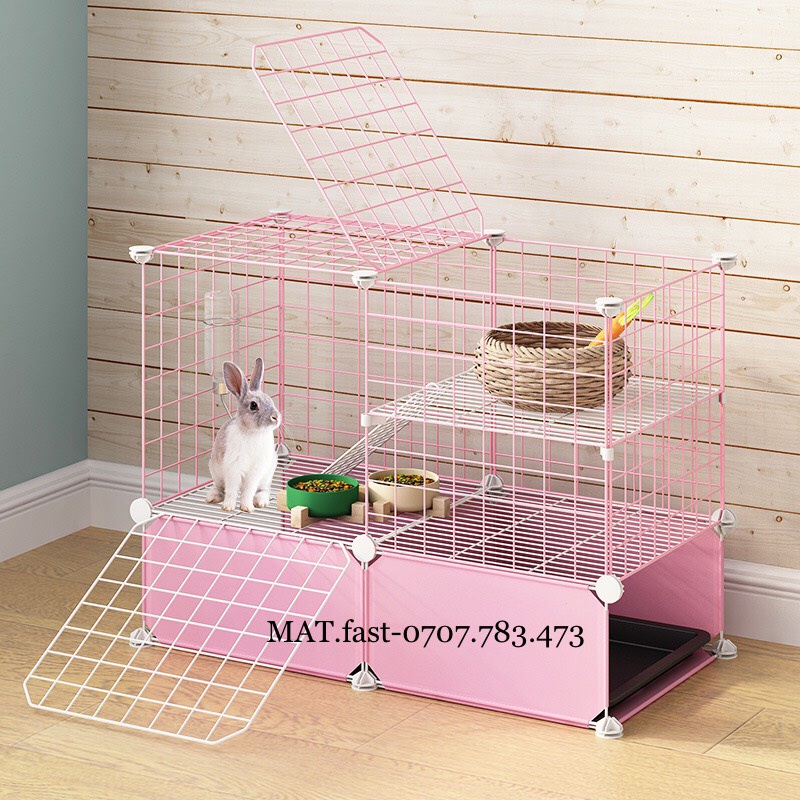 Chuồng thỏ và sóc thú cưng chó mèo lưới lắp ghép thông minh