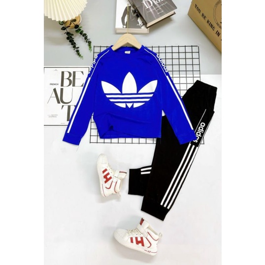 Bộ Bé Trai Dài Tay Size Đại 24-40kg Cotton 4 Chiều