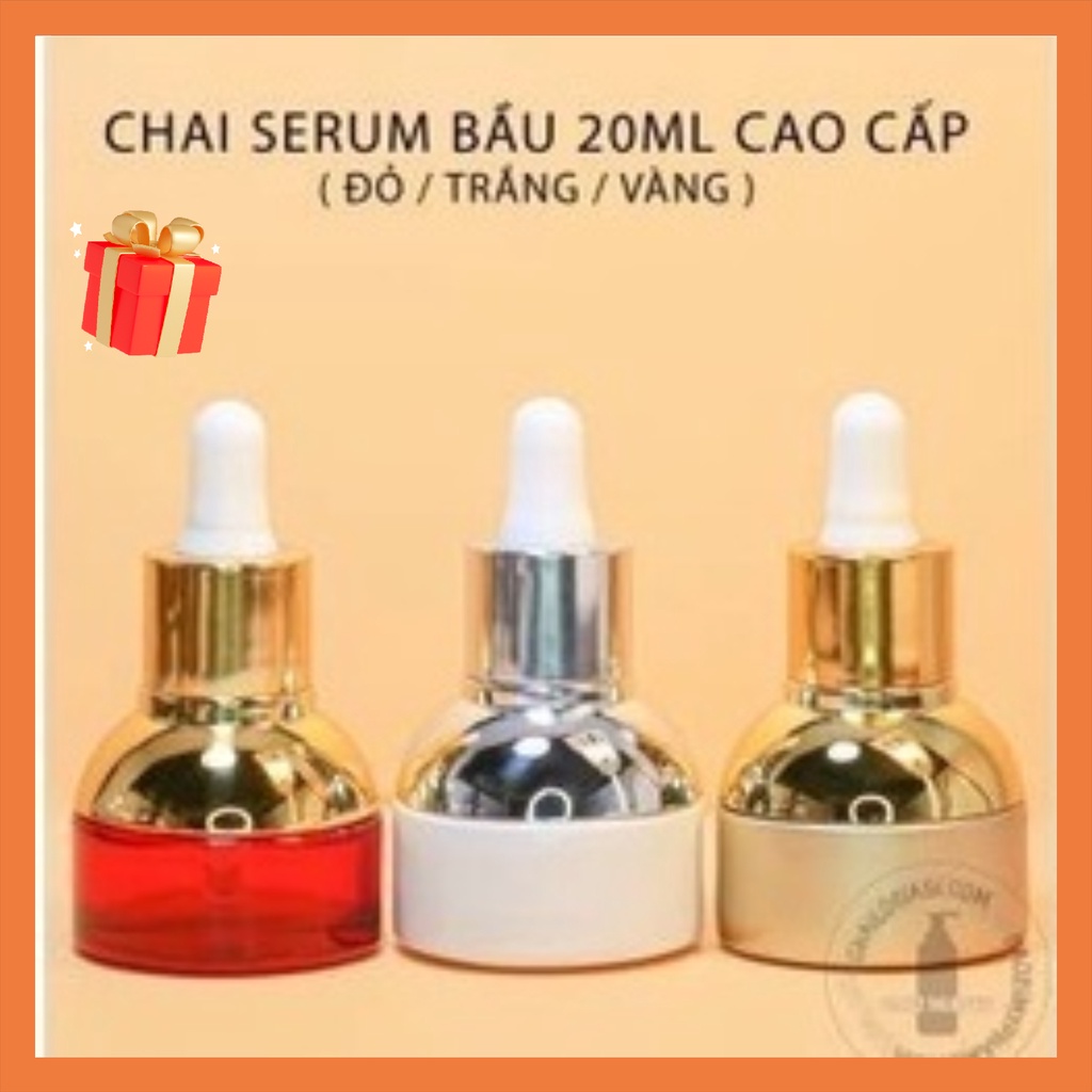 VỎ CHAI SERUM BẦU 20ML CAO CẤP