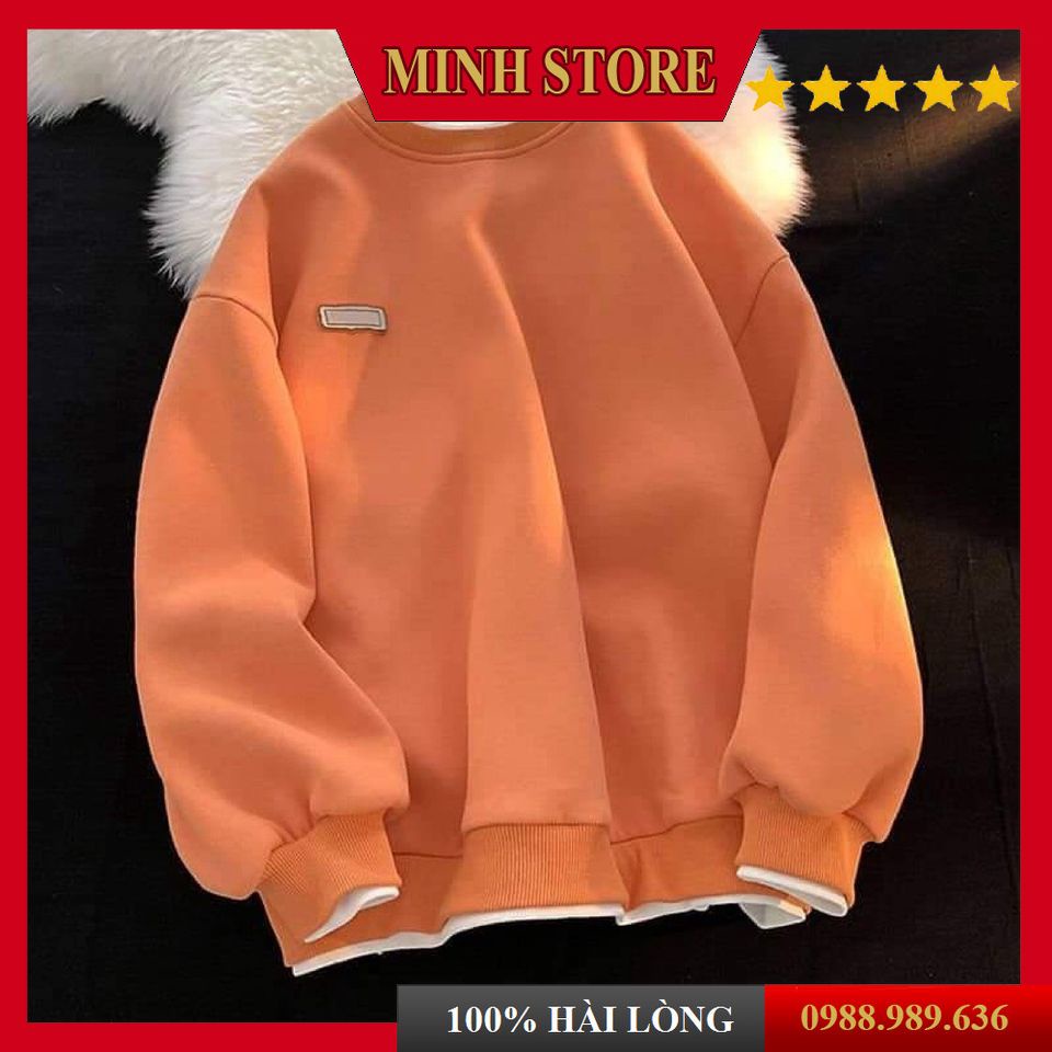 Áo sweater nam nữ cổ tròn dài tay, Áo Sweater nam form rộng mẫu mới nhất phong cách trẻ trung AD02 - MINHSTORE