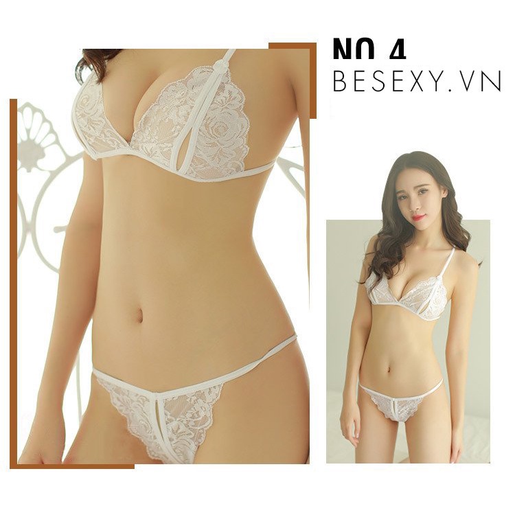 Set đồ lót ren lọt khe xẻ đáy cực sexy hàng đẹp đủ màu | BigBuy360 - bigbuy360.vn