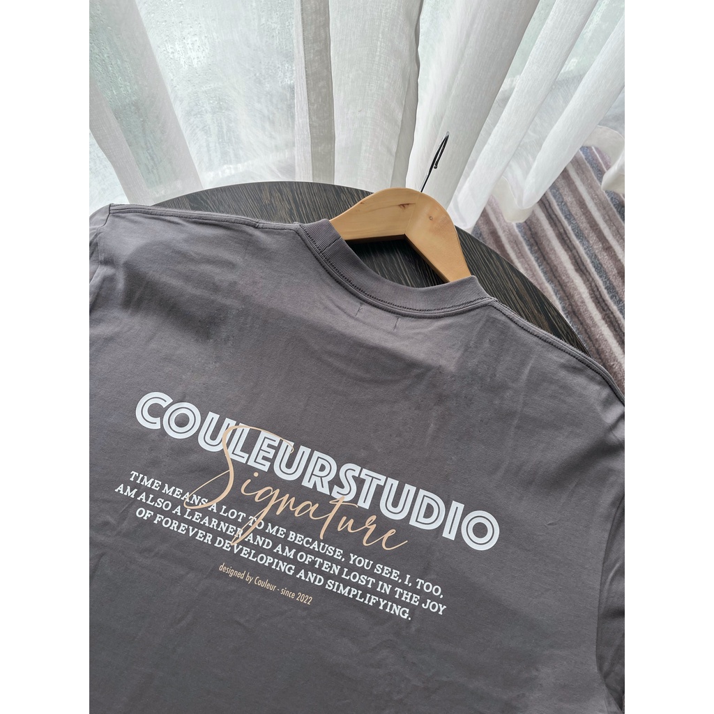 CouleurStudio Gray T-Shirt - Áo Thun Xám Local Brand Couleur TS06