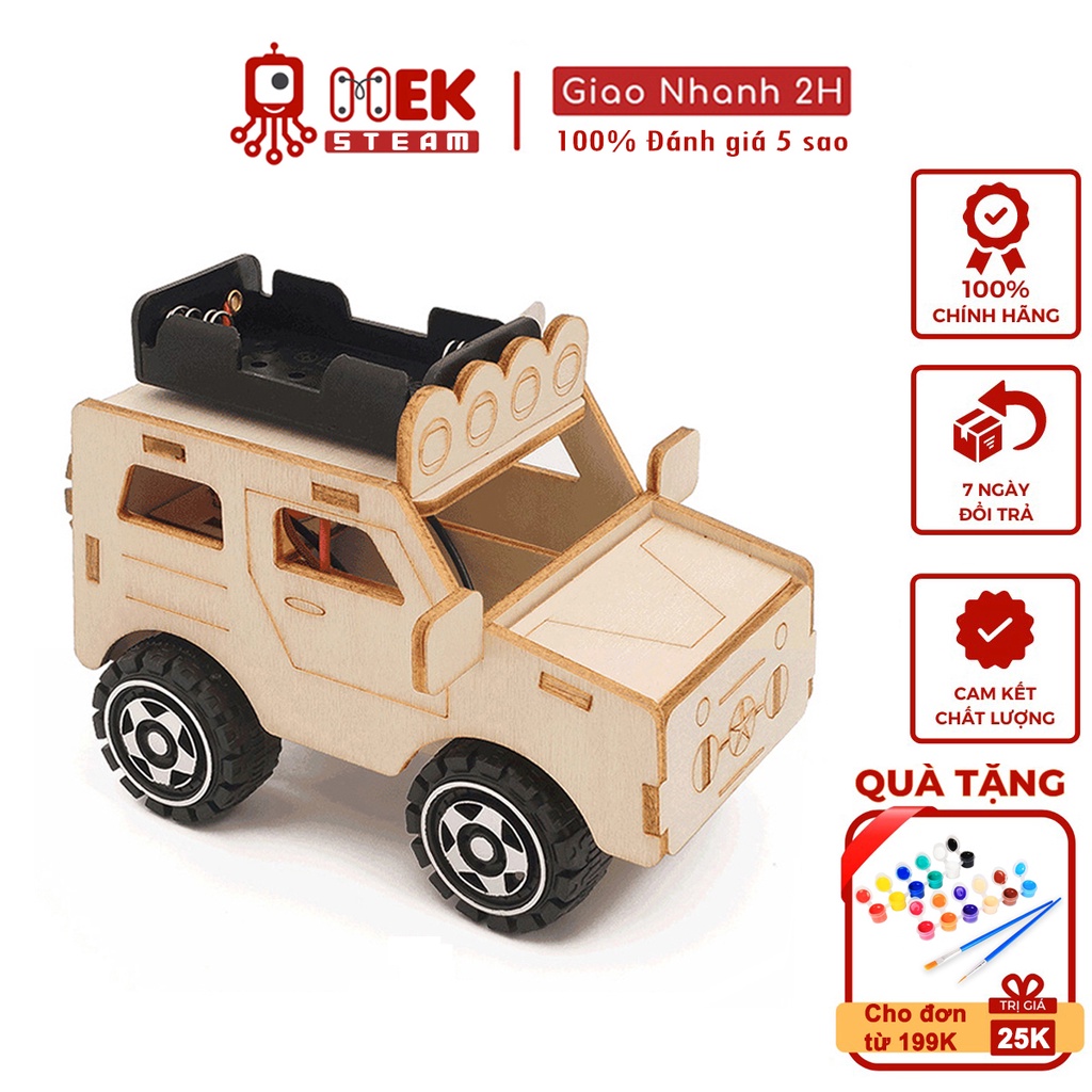 Đồ chơi trẻ em MEKVN bộ lắp ráp mô hình xe JEEP MER G63 C-34 bằng gỗ phát triển trí tuệ sáng tạo thông minh