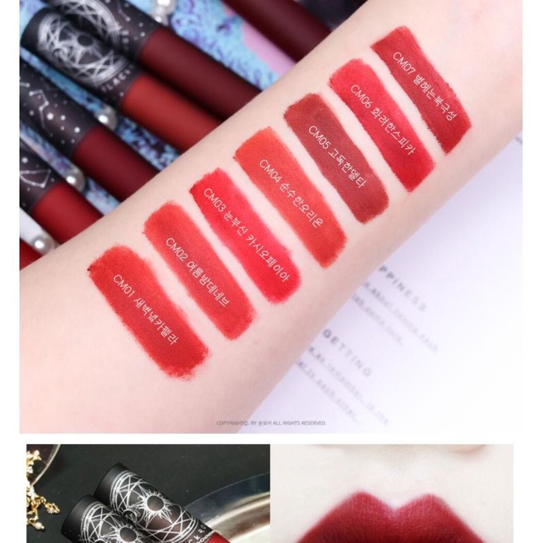 SON KEM BLACK ROUGE CREAM MATT ROUGE CM01, CM2, CM5
