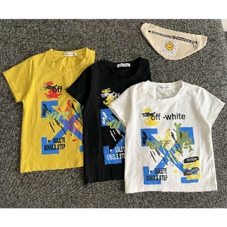 Áo thun tay ngắn cho bé trai, Áo thun Off white cho bé trai