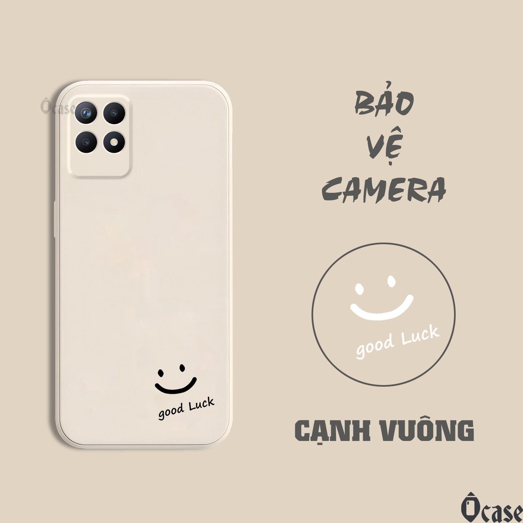 Ốp lưng Realme 8i / Narzo 50 in hình mặt cười may mắn cạnh viền vuông có bảo vệ camera