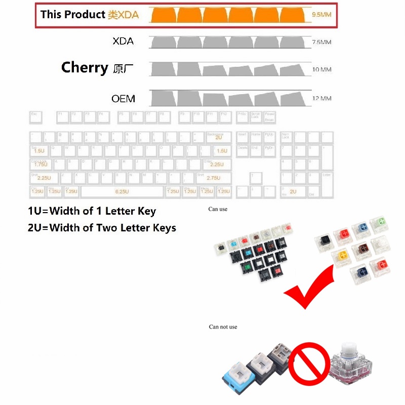 Sanrio Nắp Đậy 130 Phím pbt xda 61 64 68 87 104 Phím Cơ Chất Lượng Cao