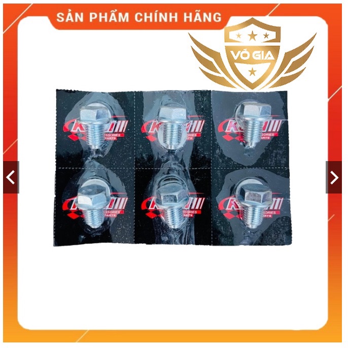 Ốc xả nhớt nam châm KOZI Malaysia, UNI mũ 12, mũ 17 - hút mạc sắt cho xe tay ga, xe số, xe côn tay Honda