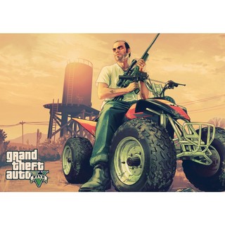 Poster game GTA phong cách retro