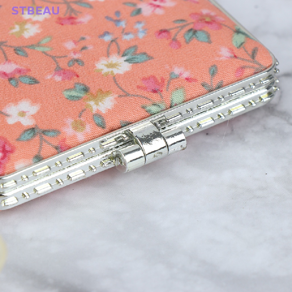 [Cxsteau] Gương Trang Điểm Mini Hai Mặt Gấp Gọn Bỏ Túi Hình Hoa Vintage MME